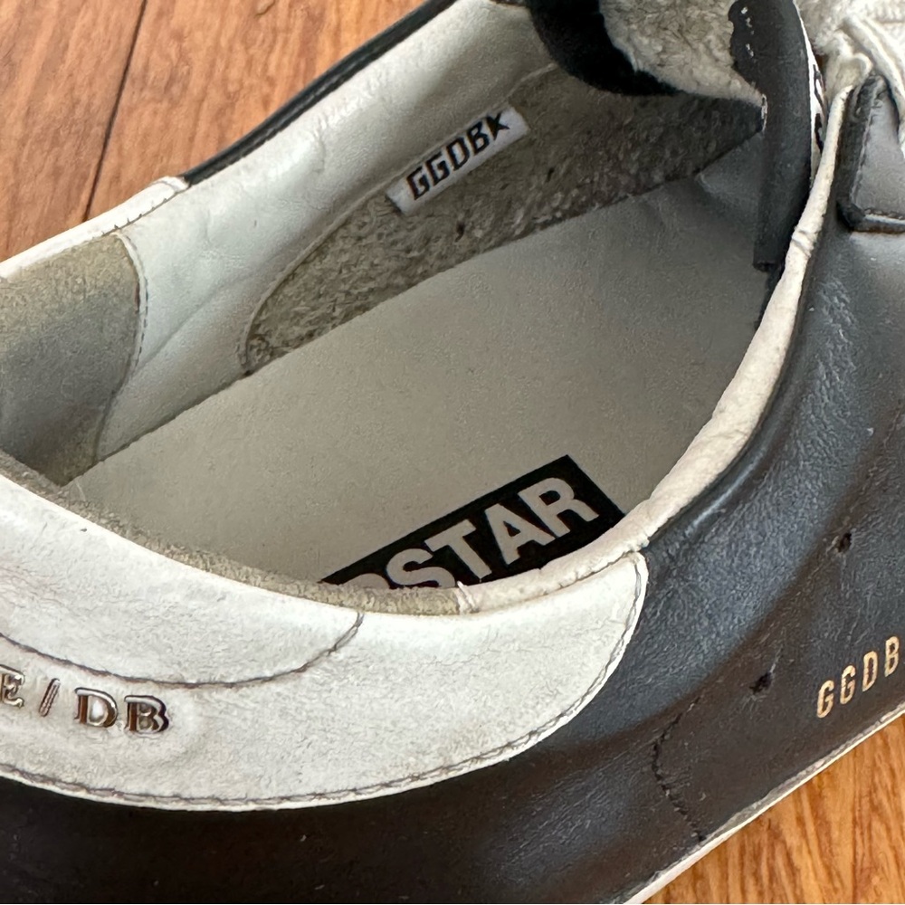 Golden Goose Black and White Sneakers with Vintage-Inspired Design $225 - Picture 13 of 14